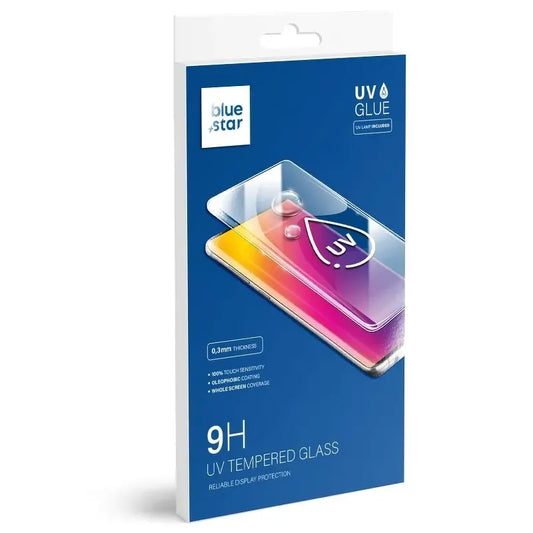 Blue Star skjermbeskytter for Samsung Galaxy S10+ G975, glass, UV-lim