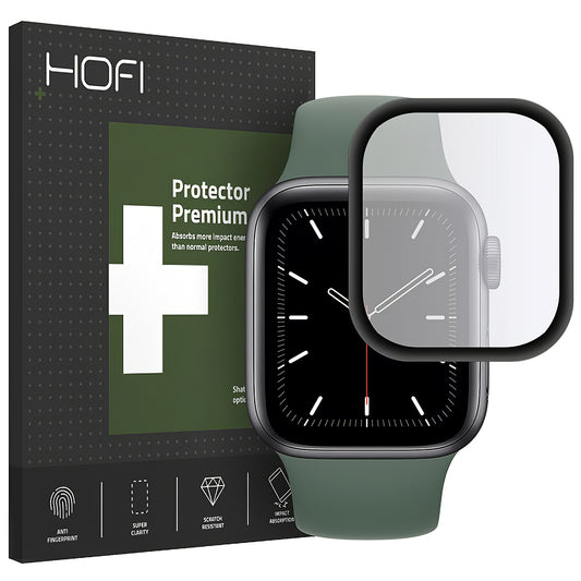 HOFI Hybrid beskyttelsesdeksel for Apple Watch 44mm-serien, plast, svart H0FIFI022BLK