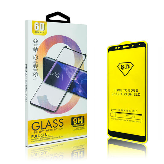 OEM skjermbeskytter til Huawei P30 lite New Edition / P30 lite, glassbeskyttet, full lim, 6D, svart