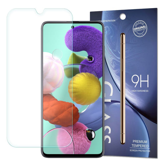 OEM skjermbeskyttelsesfilm for Samsung Galaxy A51 A515, herdet glass, full lim