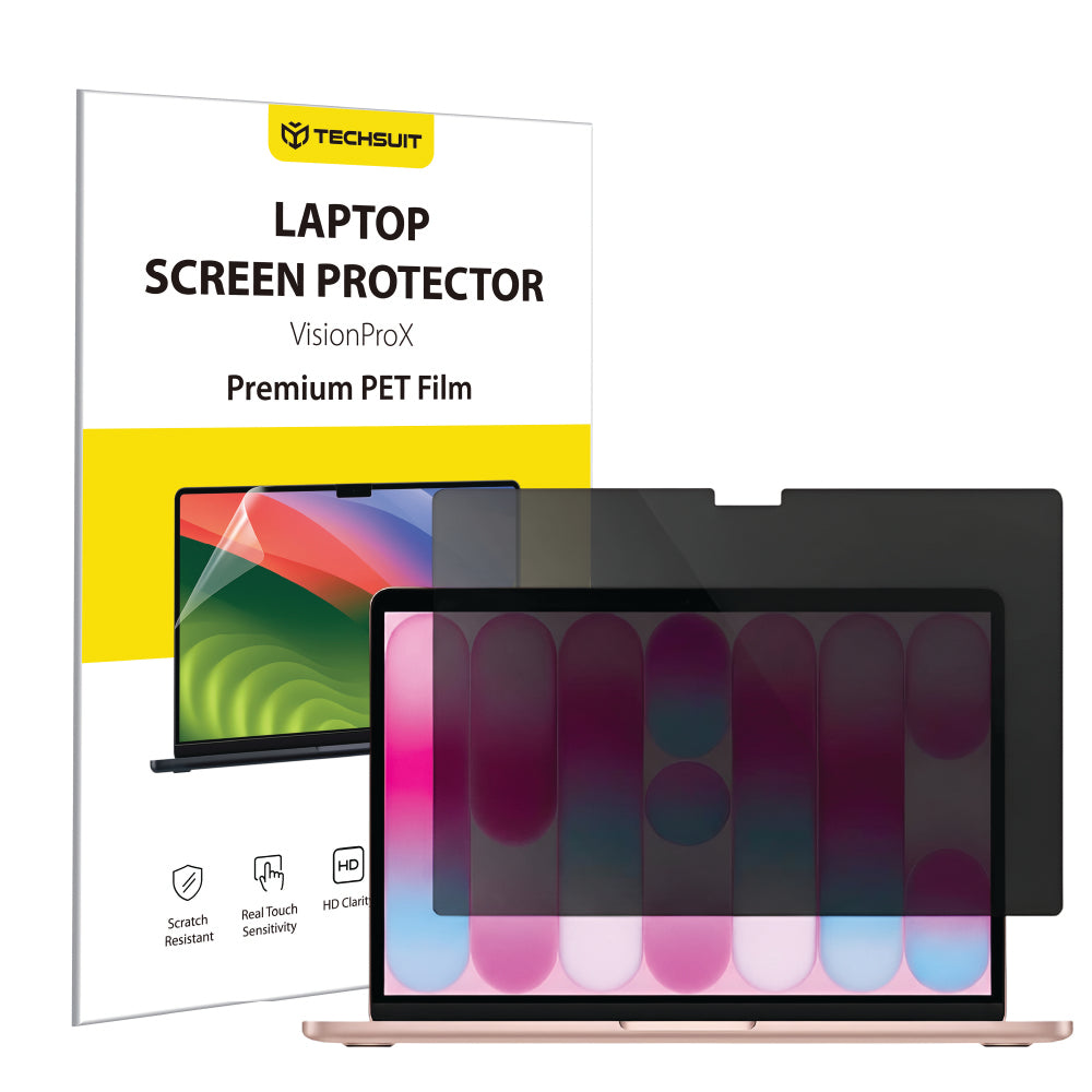 Privacy-skjermbeskyttelse Techsuit VisionProX for Apple MacBook Neo 13 tommer, plast
