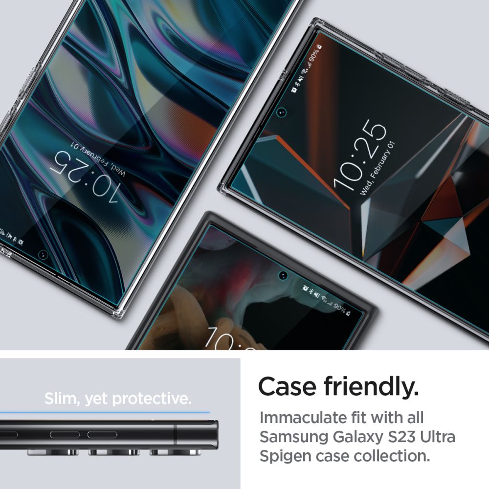 Skjermbeskyttelsesfilm Spigen Neo Flex for Samsung Galaxy S23 Ultra S918, Plast, Sett med 2 stykker AFL05943