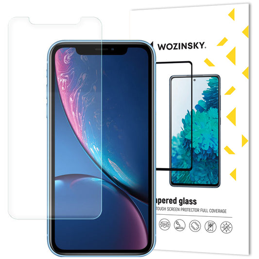 WZK Skjermbeskytter for Apple iPhone 11 / XR, glassbeskyttet, full liming