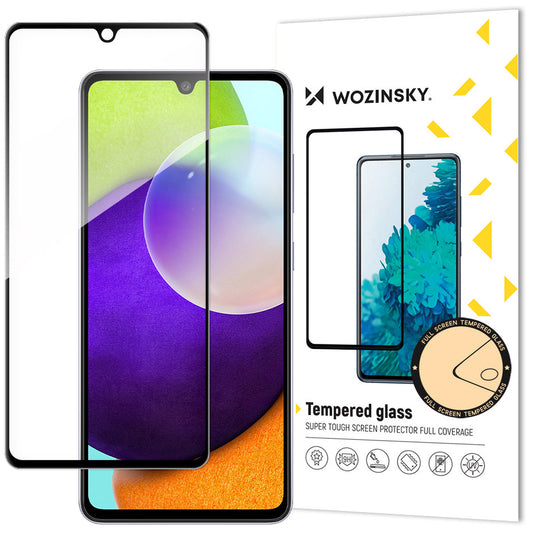 WZK Skjermbeskytter for Samsung Galaxy A33 5G A336, glass, full lim, svart