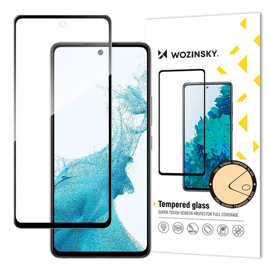 WZK Skjermbeskytter for Samsung Galaxy A53 5G A536, glass, full lim, svart