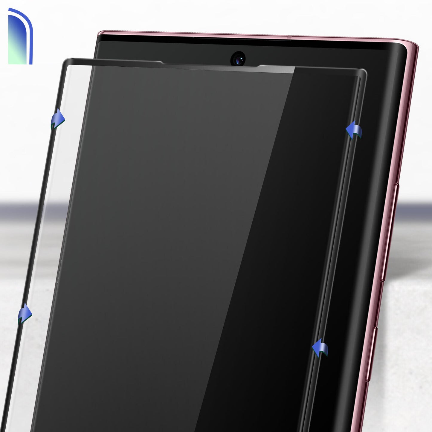 Skjermbeskytter X-One for Samsung Galaxy S22 Ultra 5G S908, Herdet Glass, Full Lim, 3D