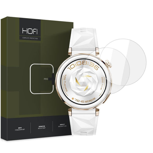 HOFI Glass PRO+ beskyttelsesfilm for Huawei Watch GT 5 Pro 42 mm, sett med 2 deler, beskyttet glass