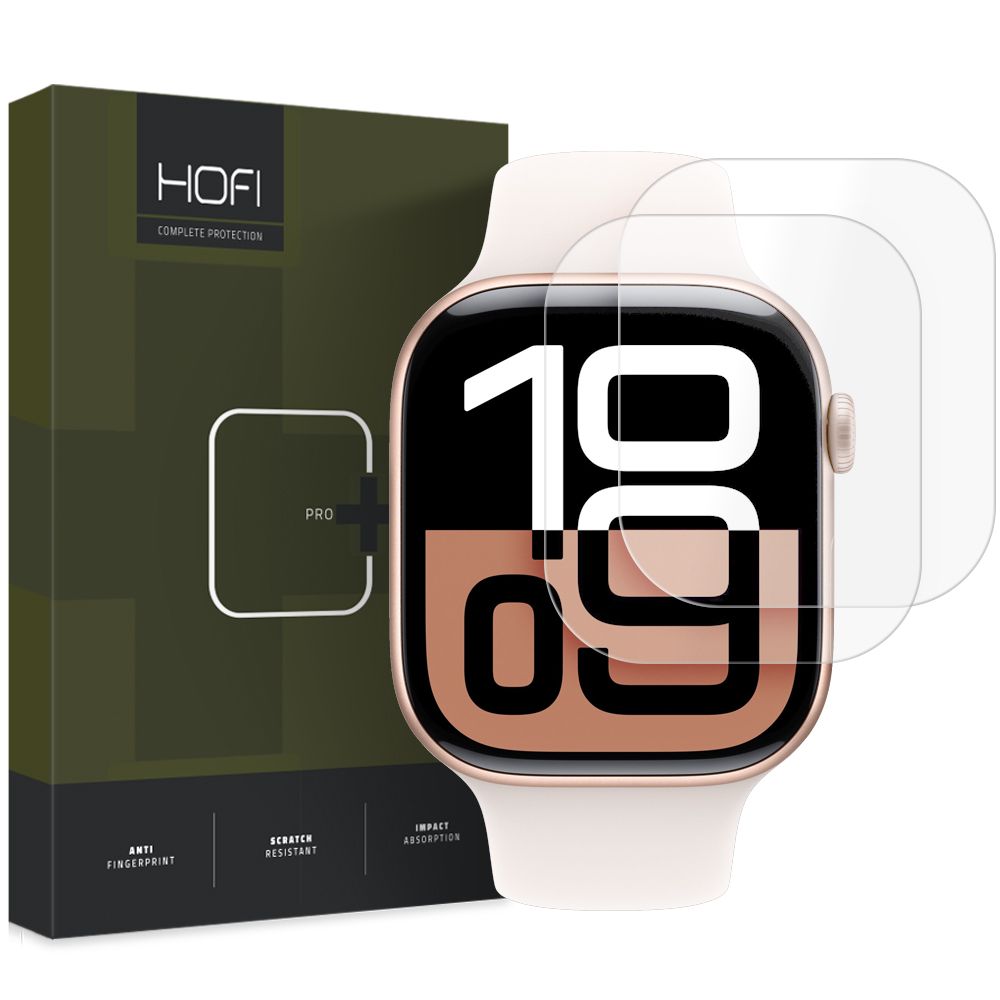Beskyttelsesfilm HOFI HYDROFLEX PRO+ for Apple Watch 42mm Series, Sett med 2 stykker, Plast