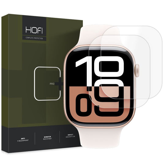 HOFI HYDROFLEX PRO+ beskyttelsesfilm for Apple Watch 42mm-serien, sett med 2 deler, plast