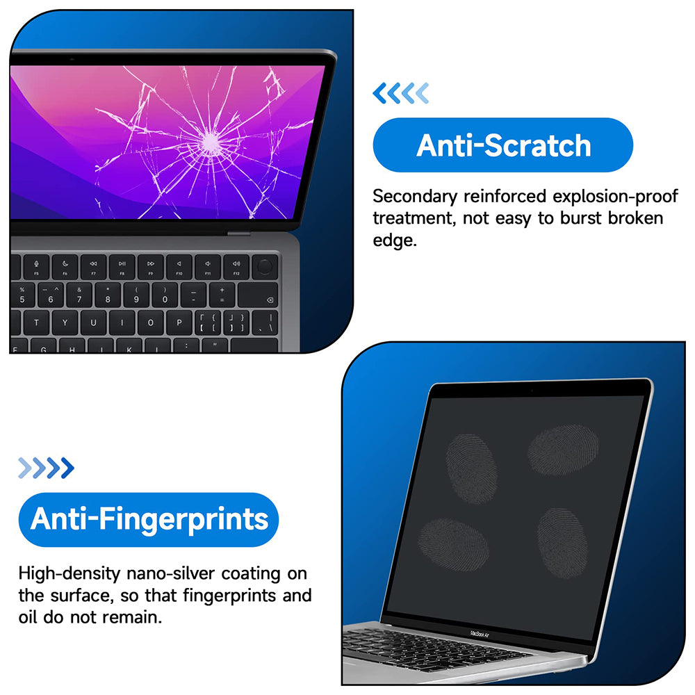 Matt skjermbeskyttelsesfolie Anti Blue Light Techsuit VisionProX for Apple MacBook Pro 13inch (2022) / (2020) / (2019) / (2018) / (2016), Plast