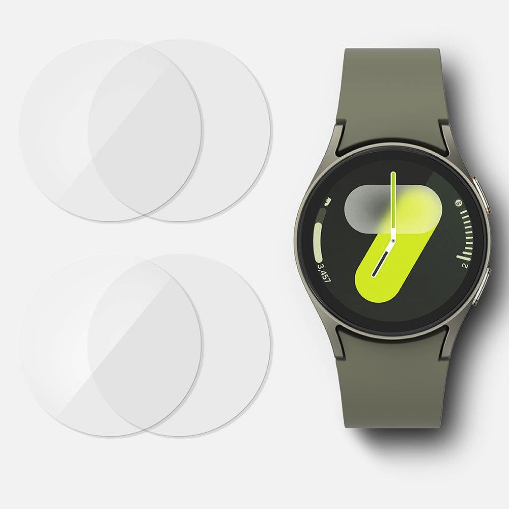 Ringke R6 Beskyttelsesfilm for Samsung Galaxy Watch7 44mm, Sett med 4 stk, Herdet Glass
