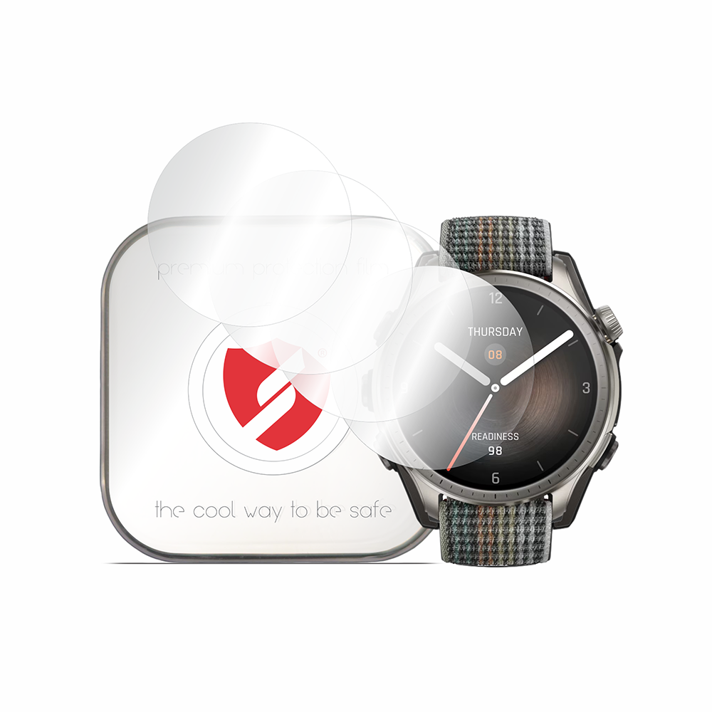 Smart Protection Premium Classic beskyttelsesfilm for Amazfit Balance, sett med 4 stk, plast