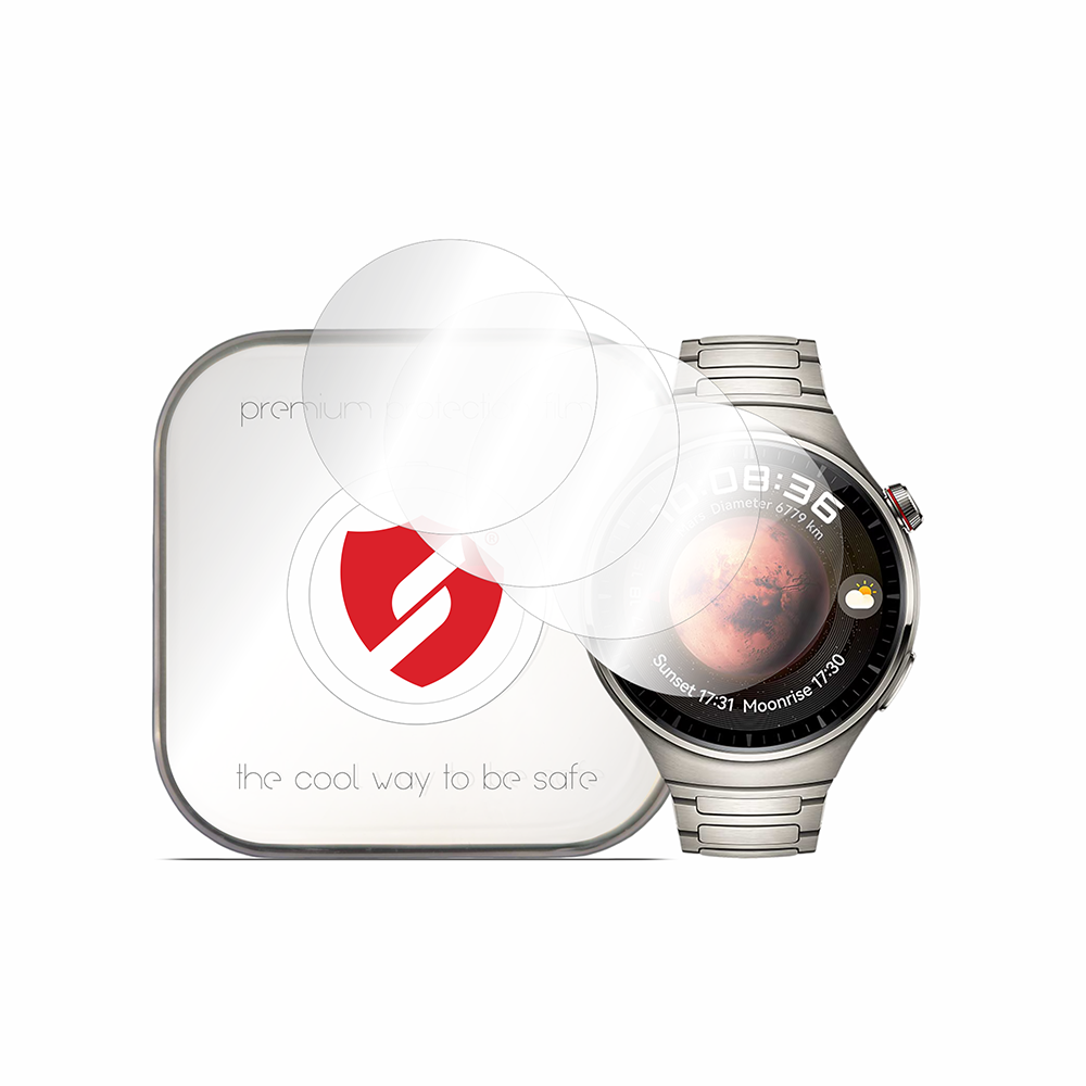 Smart Protection Premium Classic beskyttelsesfilm for Huawei Watch 4 Pro, sett med 4 stk, plast