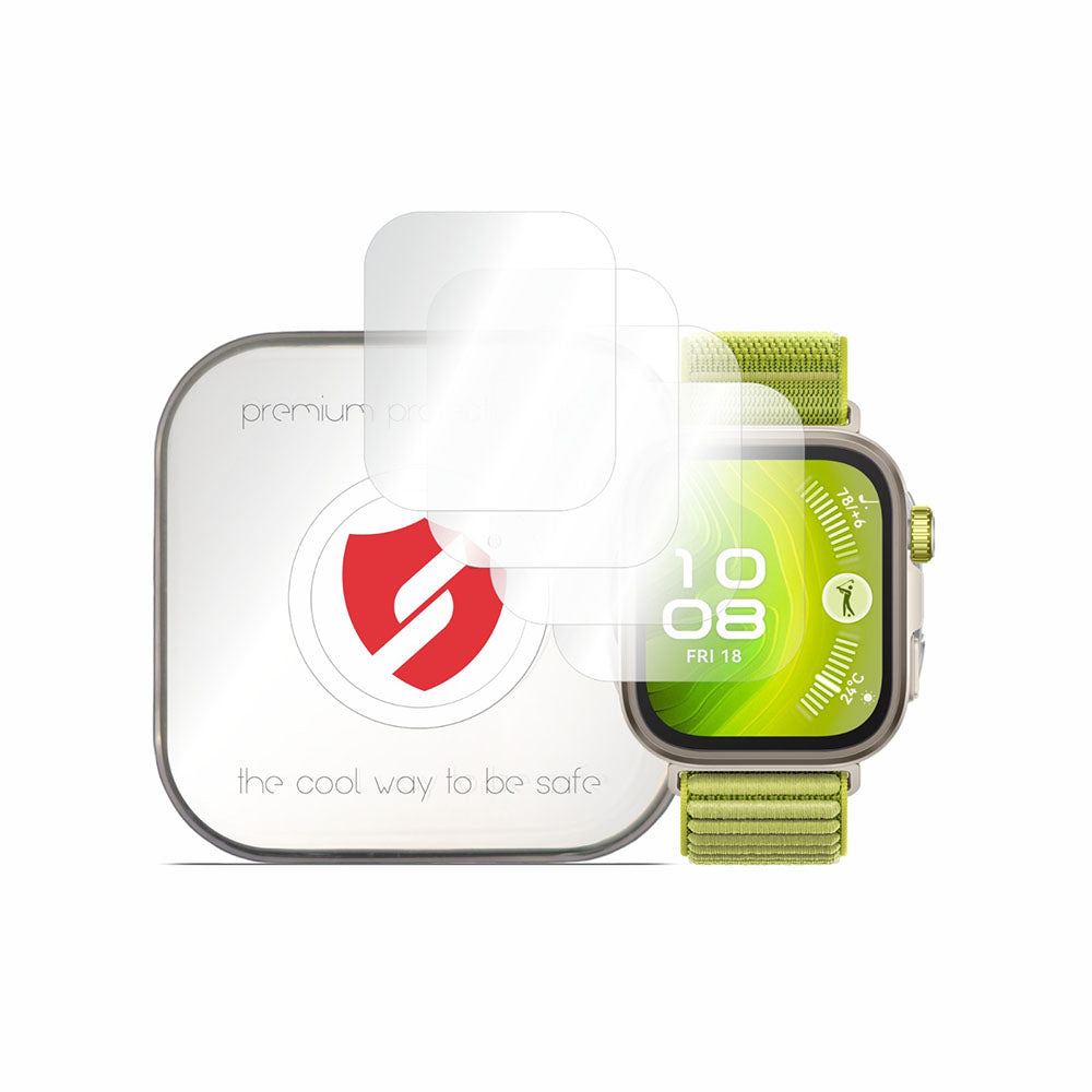 Smart Protection Premium Classic beskyttelsesfilm for Huawei Watch Fit 4 Pro, sett med 4 stk, plast