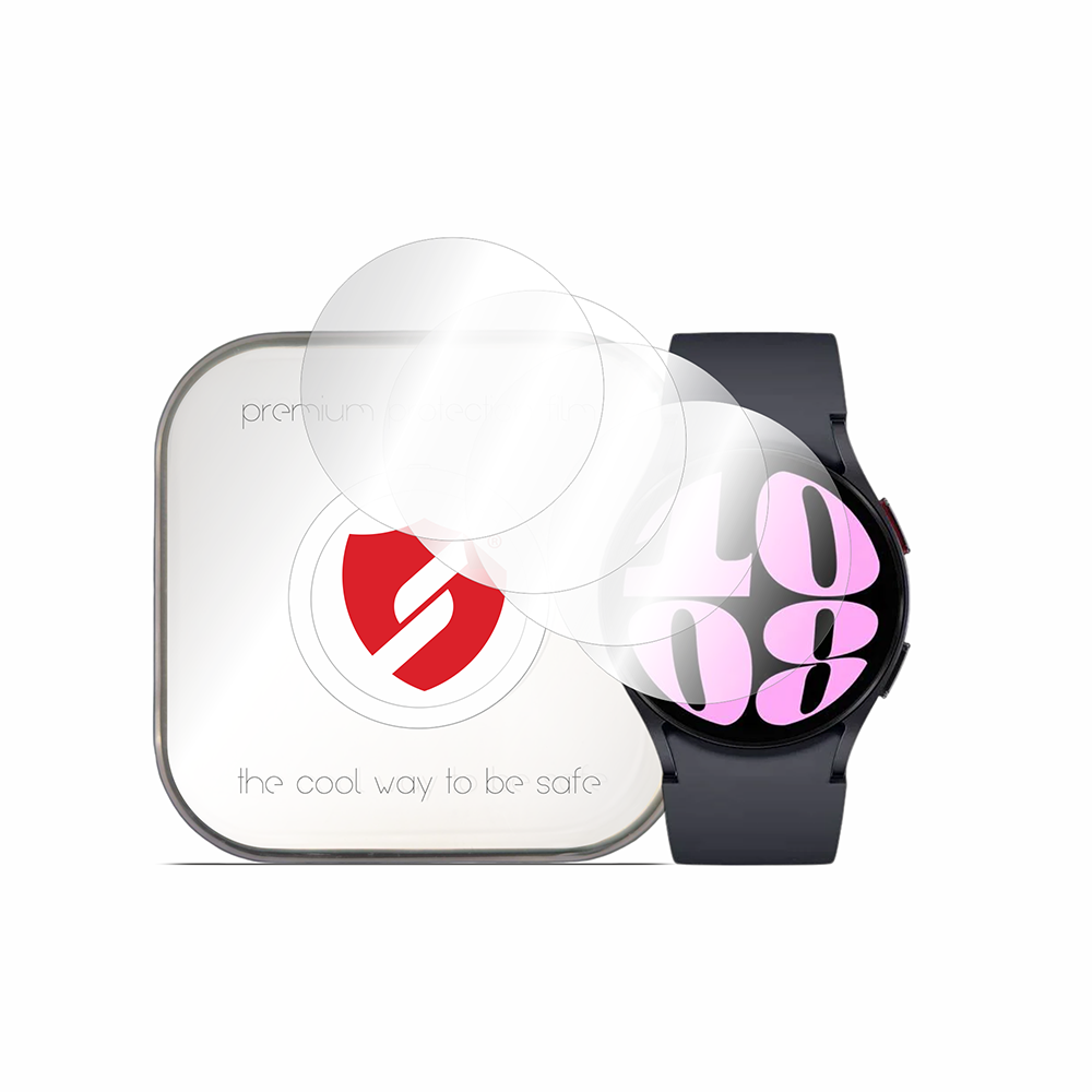 Smart Protection Premium Classic beskyttelsesfilm for Samsung Galaxy Watch6 40mm, sett med 4 stk, plast