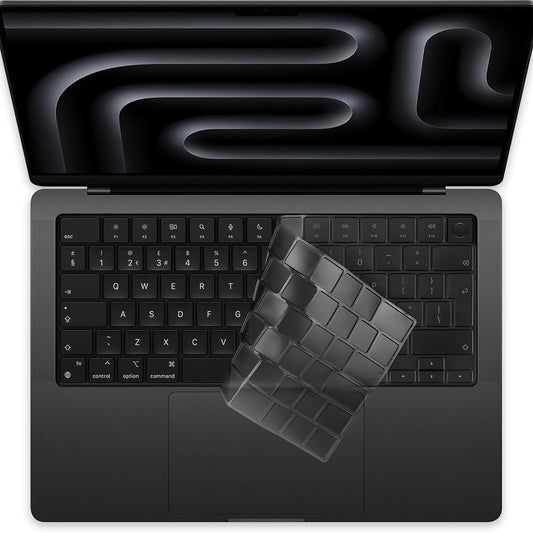 Techsuit PureTypeX tastaturbeskyttelse for Apple MacBook Pro 14 (2021 - 2024) / Air 13 (2022 - 2025) / Air 15 (2022 - 2025), Transparent