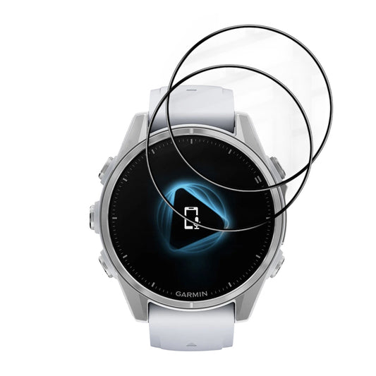 Beskyttelsesfolie Techsuit Nano Flex for Garmin Fenix 8 43mm, Sett med 2 stykker, Plast, Svart