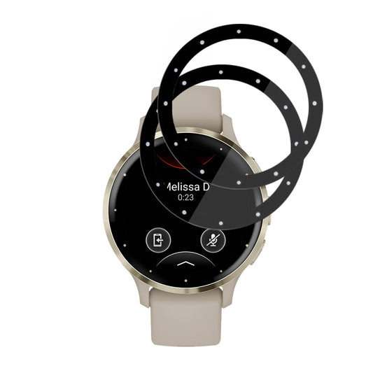 Beskyttelsesfolie Techsuit Nano Flex for Garmin Venu 3S, Sett med 2 stykker, Plast, Svart