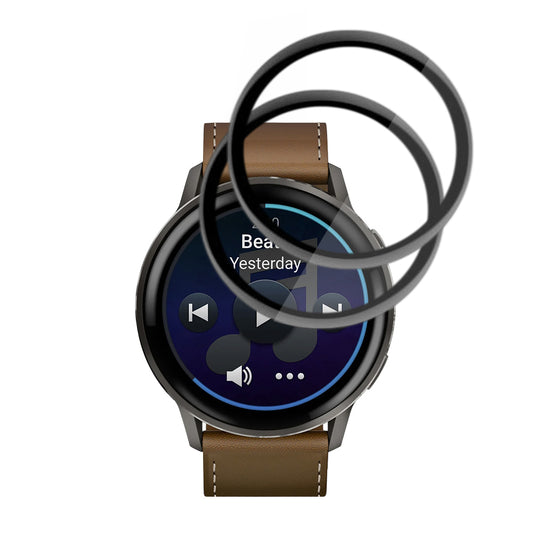 Beskyttelsesfolie Techsuit Nano Flex for Garmin Venu 4 45mm, Sett med 2 stykker, Plast, Svart