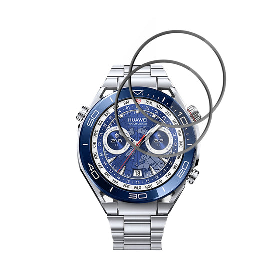 Beskyttelsesfolie Techsuit Nano Flex for Huawei Watch Ultimate 2 / Ultimate, Sett med 2 stykker, Plast, Svart