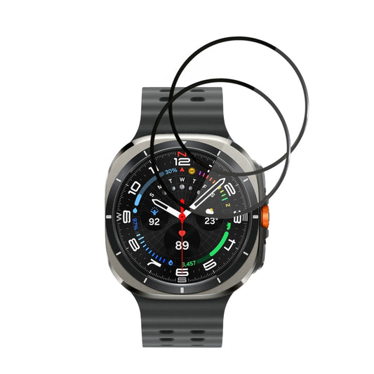 Beskyttelsesfolie Techsuit Nano Flex for Samsung Galaxy Watch Ultra, Sett med 2 stykker, Plast, Svart