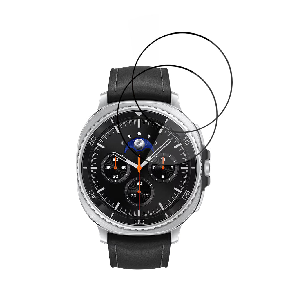 Techsuit Nano Flex beskyttelsesfilm for Samsung Galaxy Watch8 Classic, Sett med 2 stykker, Plast, Svart