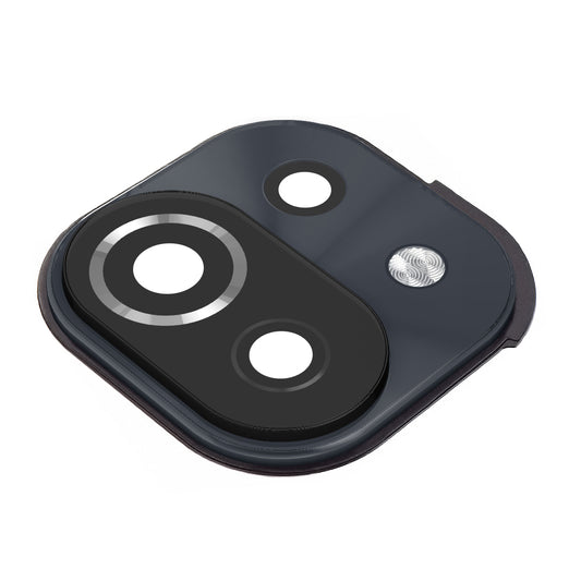 Blitz Glass - Bakre kameraglass Xiaomi Mi 11 Lite 5G / 11 Lite, med ramme, Svart