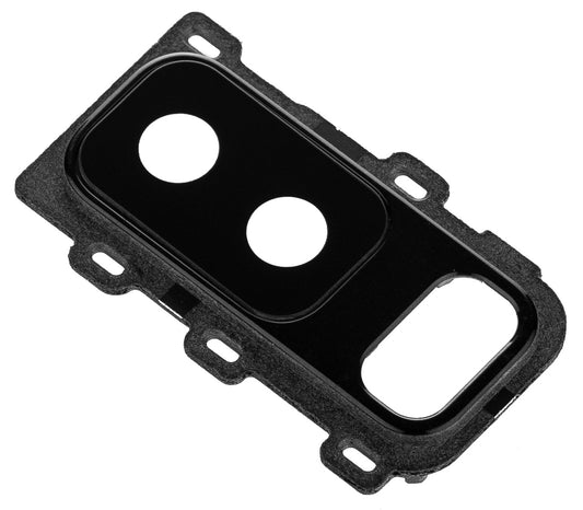 Geam kameraglass bakside Samsung Galaxy A6 Plus (2018) A605, med ramme, svart