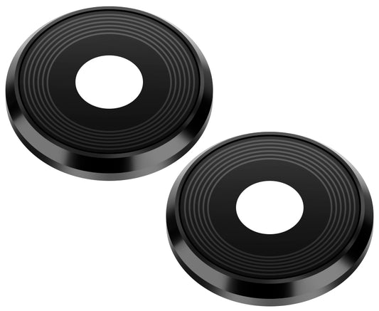 Huawei Mate 20 Lite bakre kameraglass, bred + dybde, med ramme, svart