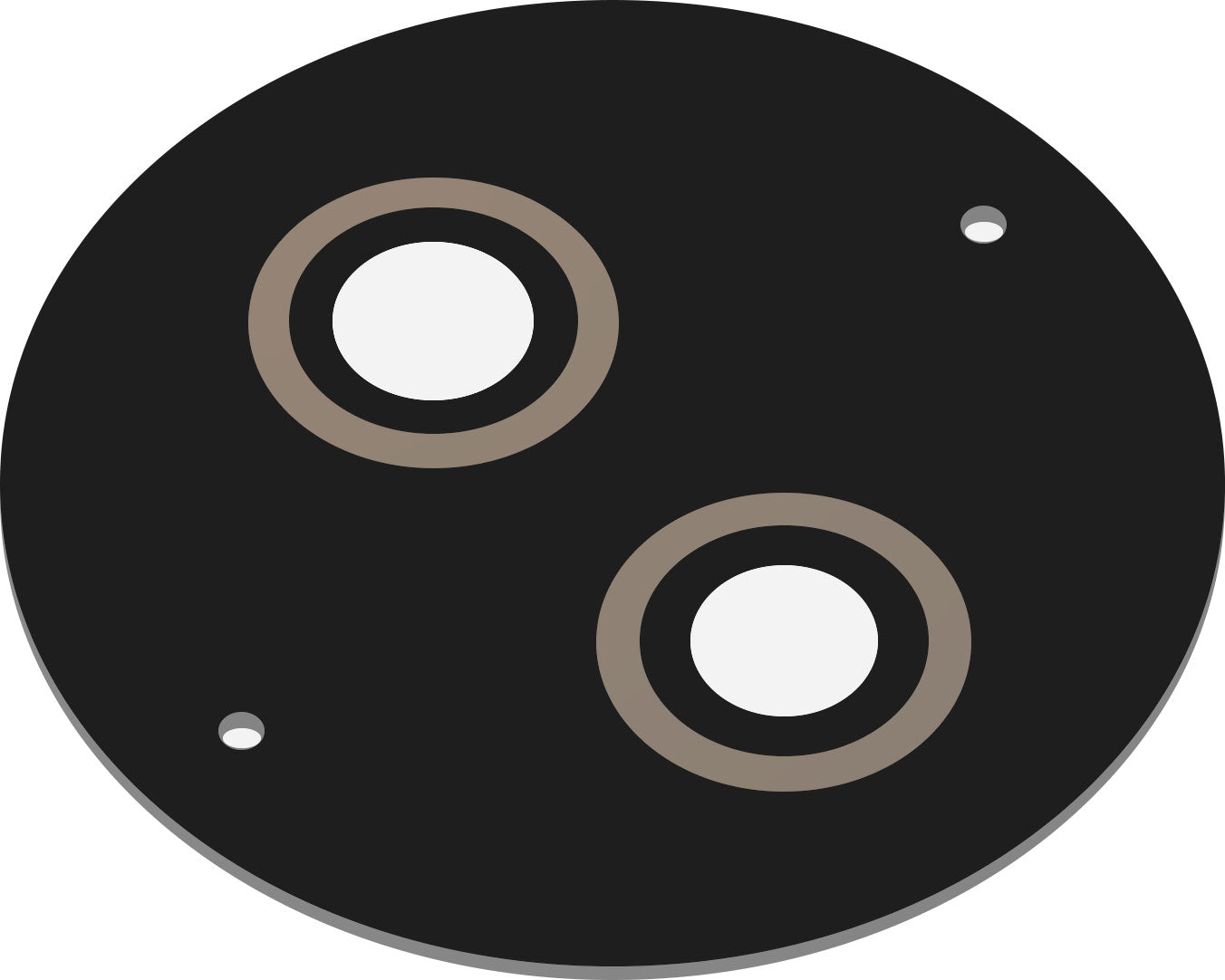 Bakre kameraobjektiv for HMD 110 / Nokia 110 (2024), svart