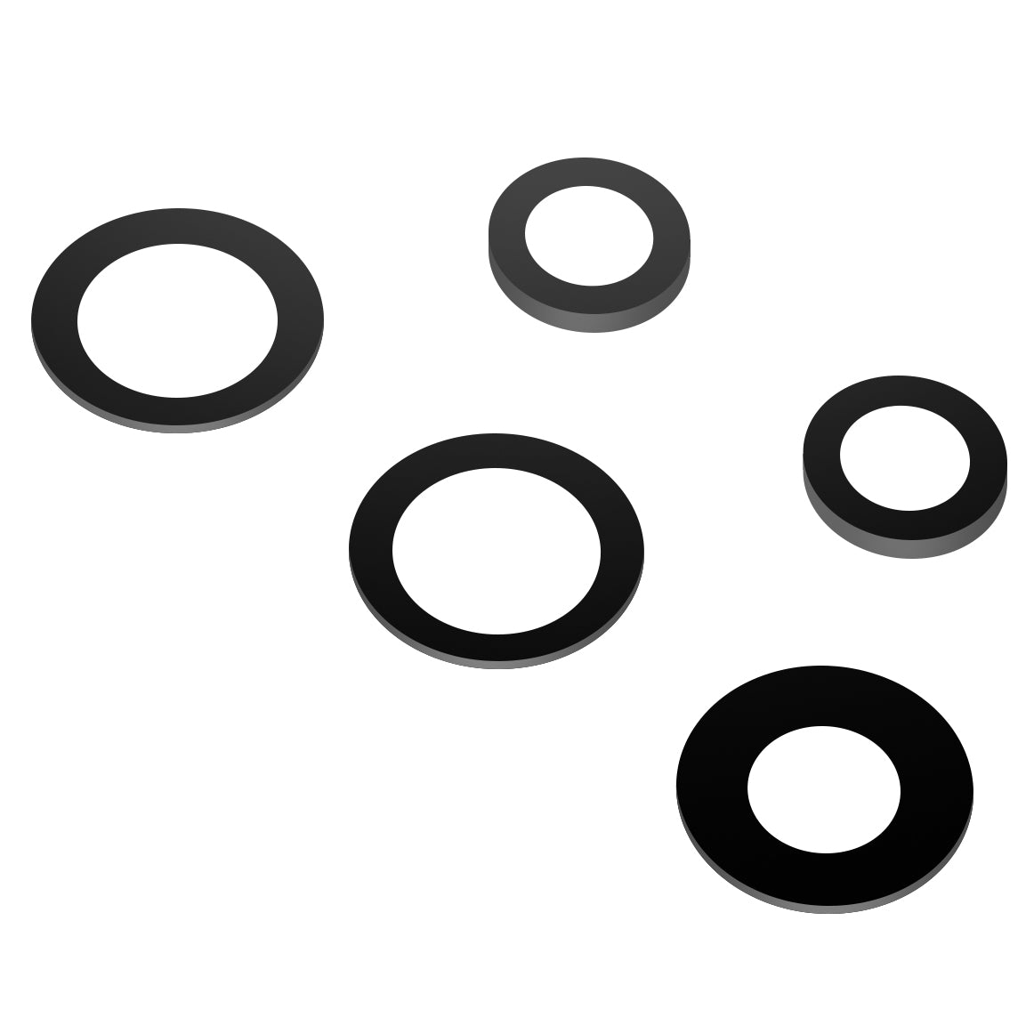 Bakre kameraglass Samsung Galaxy A13 A135, Wide + UltraWide + Macro + Depth + Blitz, Svart