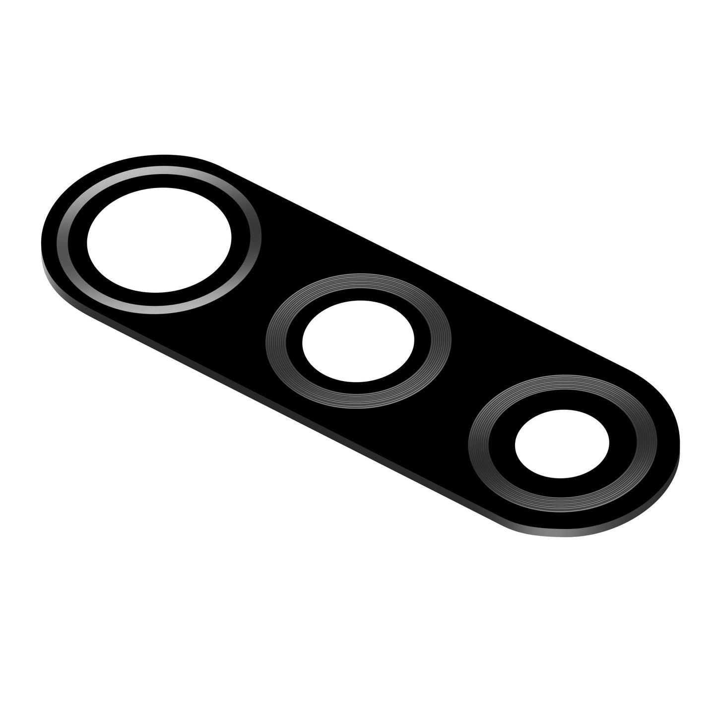 Bakre kameraglass Xiaomi Redmi 9, Svart