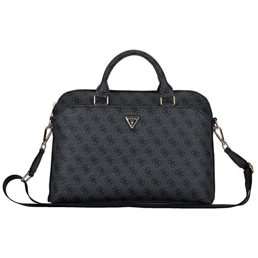 Guess 4G Triangle Logo veske for 15-tommers laptop, svart