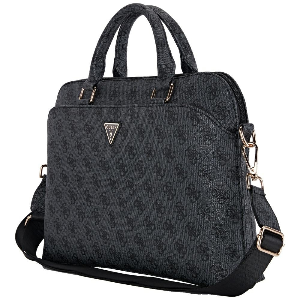 Guess 4G Triangle Logo veske for 15-tommers laptop, svart