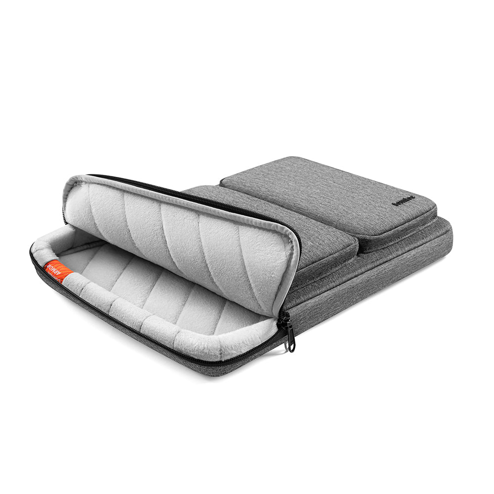 Tomtoc-veske for 15,6-tommers laptop, grå