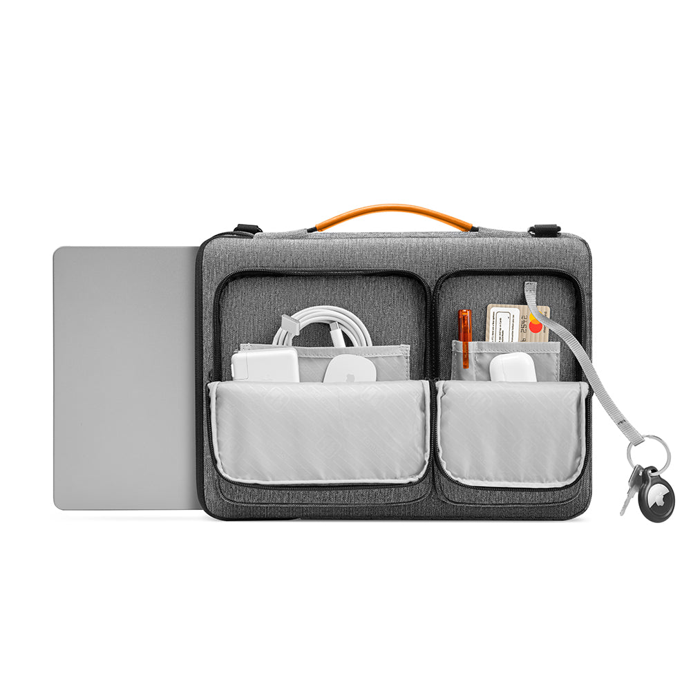Tomtoc-veske for 15,6-tommers laptop, grå