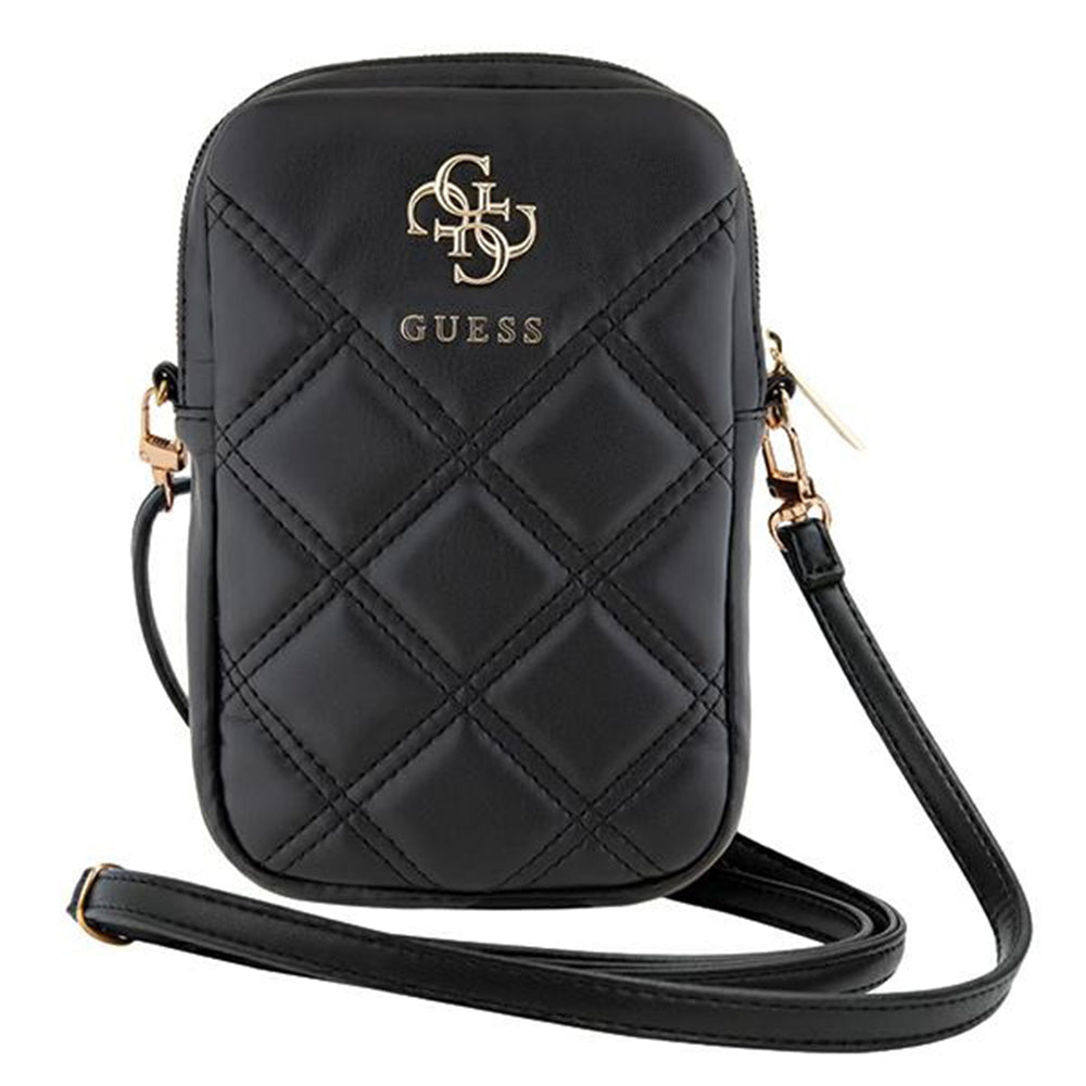 Universalveske for Telefon, Guess, Quilted 4G, Svart