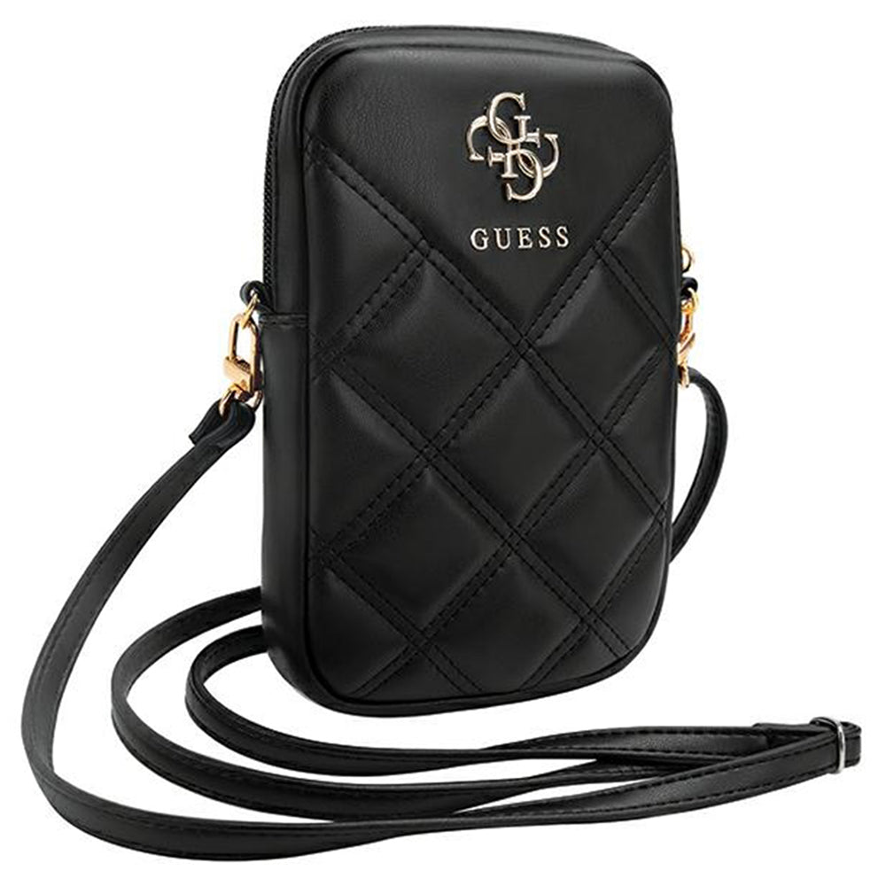 Universalveske for Telefon, Guess, Quilted 4G, Svart