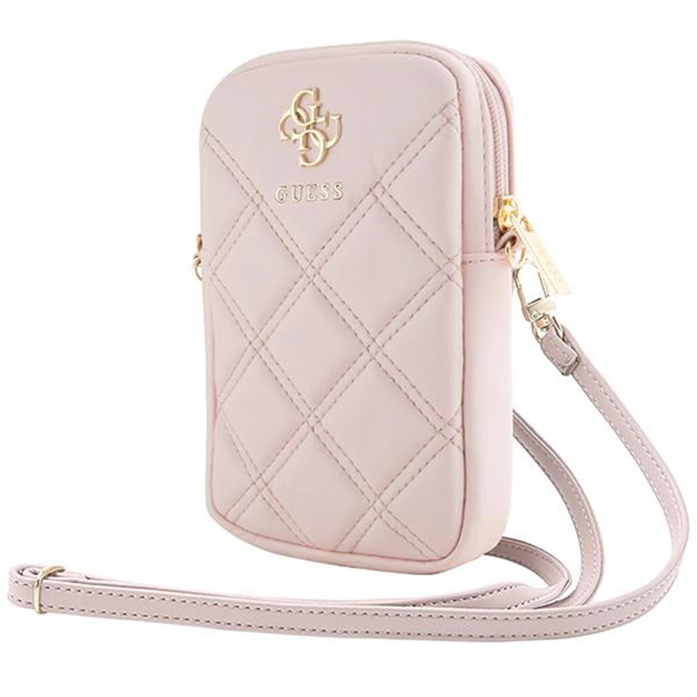 Universalveske for Telefon, Guess, Quilted 4G, Rosa