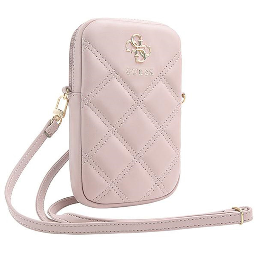 Universalveske for Telefon, Guess, Quilted 4G, Rosa