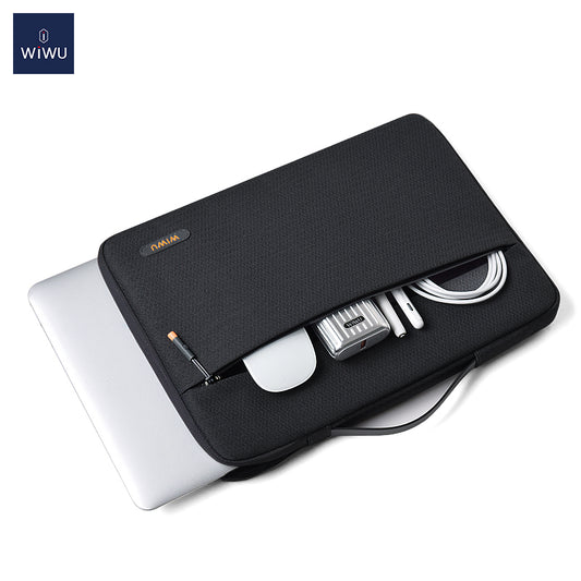 WiWu Pilot Sleeve Laptop-veske 13 tommer, svart