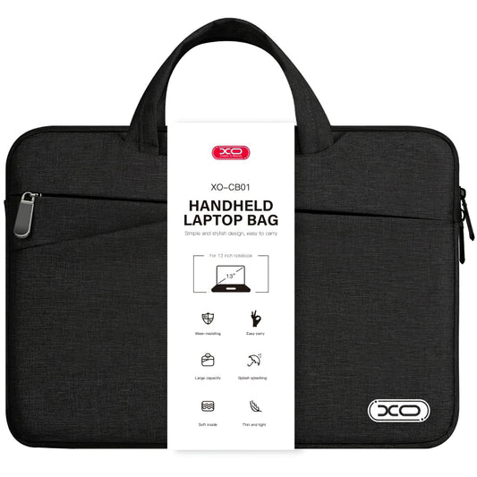XO Design CB01 13-tommers veske for bærbar PC, svart