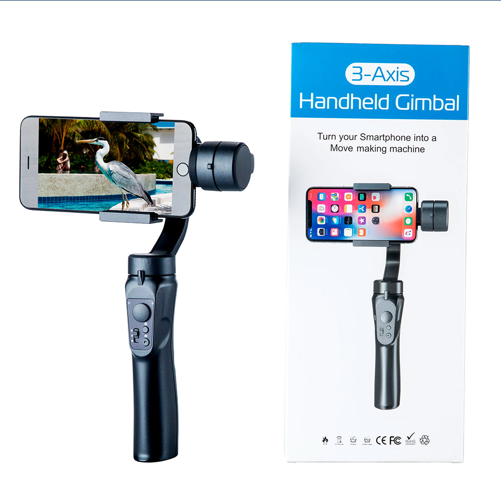 Gimbal Stabilisator Techsuit H4, Svart