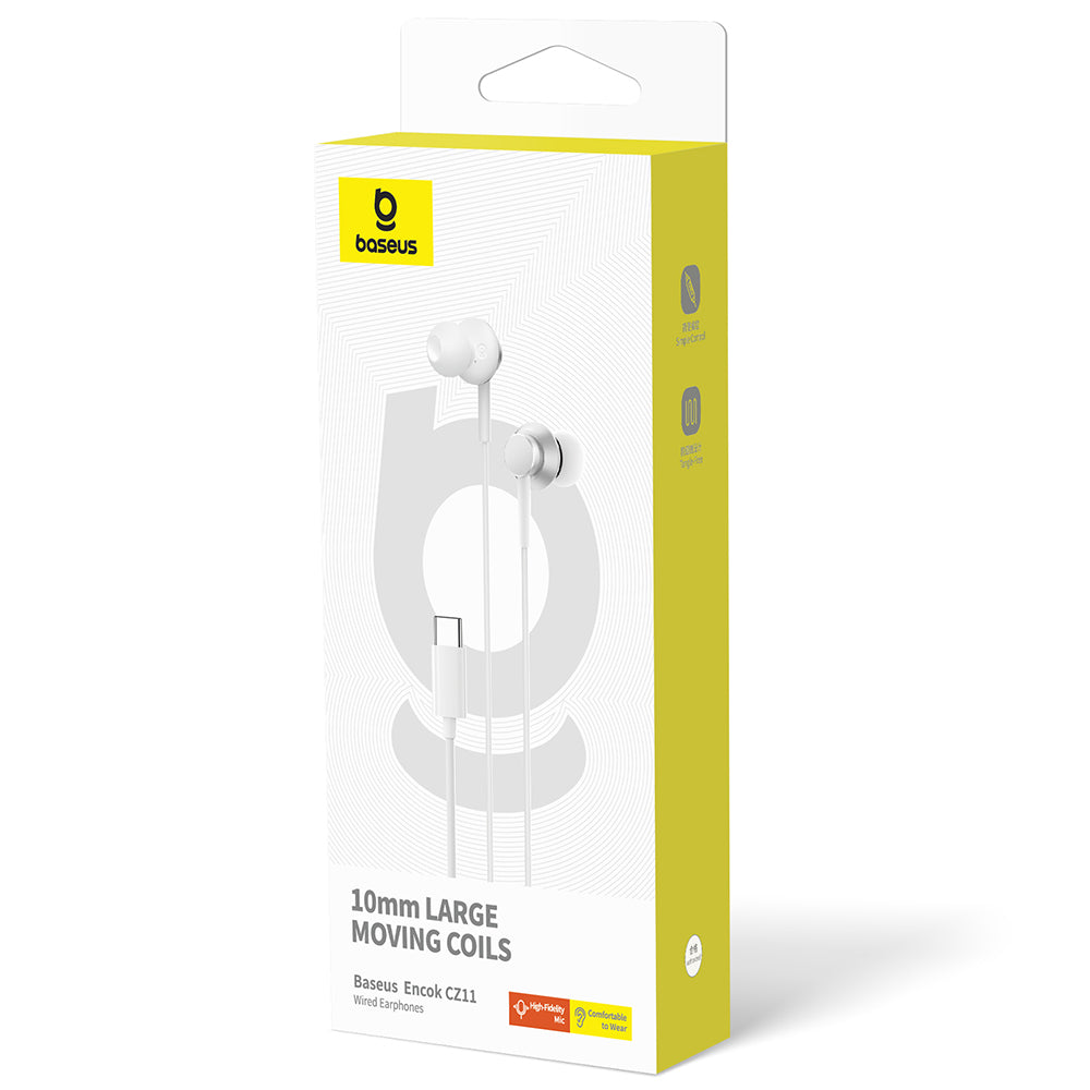 Handsfree USB-C Baseus Encok CZ11, Hvit A00164300213-Z1