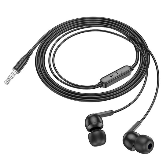 Handsfree 3.5mm HOCO M124, Svart