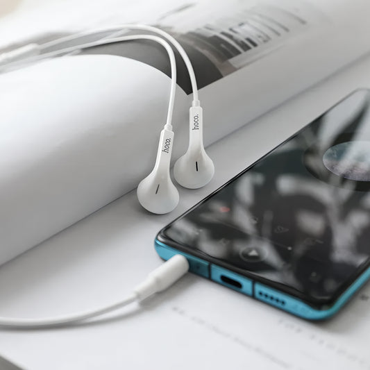 Handsfree 3.5mm HOCO M73, Hvit