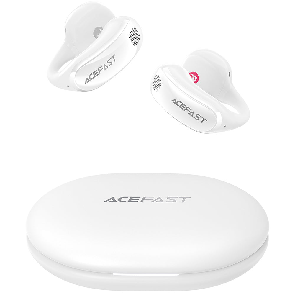 Handsfree Bluetooth Acefast Aceclip Pro, TWS, Hvit