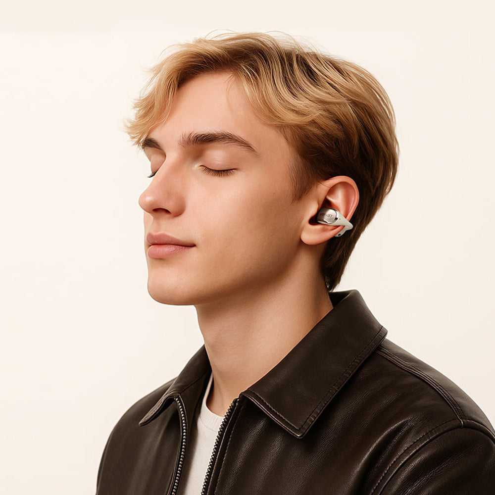 Handsfree Bluetooth Acefast Aceclip Pro, TWS, Hvit