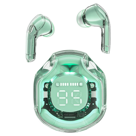 Handsfree Bluetooth Acefast T8, TWS, Grønn