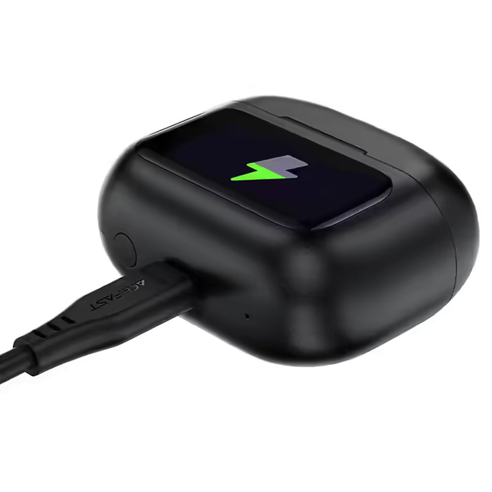 Handsfree Bluetooth Acefast W6, TWS, ANC, Svart